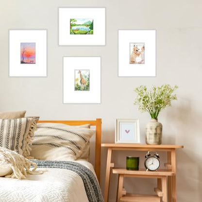 15 Pack 11x14 White Picture Mats for 5x7 Photos (15 Count)