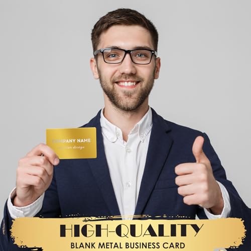 100 Pcs Metal Business Cards Aluminum Laser Engraving Blanks