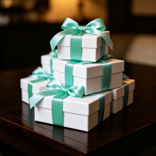 1 Inch x 100yds Teal Aqua Satin Ribbon for Crafts (300 Foot)