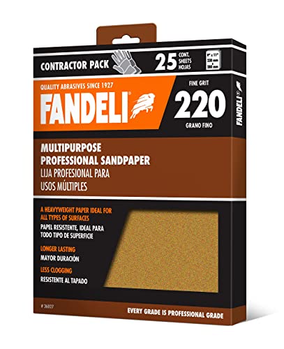 36027 220 Grit Multipurpose Sandpaper Sheets (25 Count)