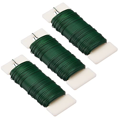 22 Gauge Floral Flexible Paddle Wire for Christmas Wreath Tree (3 Count)