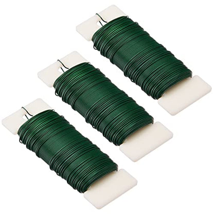 22 Gauge Floral Flexible Paddle Wire for Christmas Wreath Tree (3 Count)
