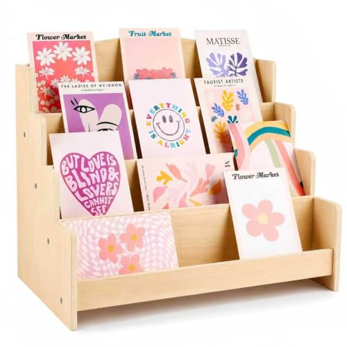 4 Tier Wooden Greeting Card Display Stand