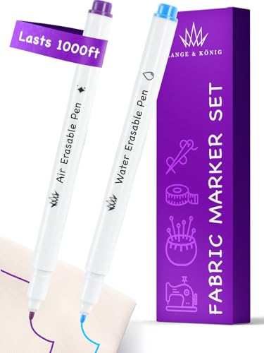 Air & Water Erasable Fabric Markers for Sewing Products