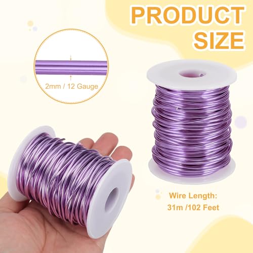 12 Gauge 2mm Anodized Aluminum Wire for Jewelry Craft Making
