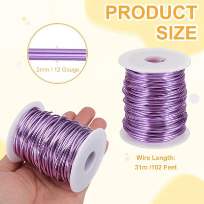 12 Gauge 2mm Anodized Aluminum Wire for Jewelry Craft Making