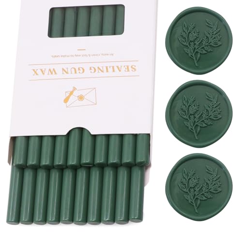 Olive Green Wax Seal Sticks 20pcs (20 Count)