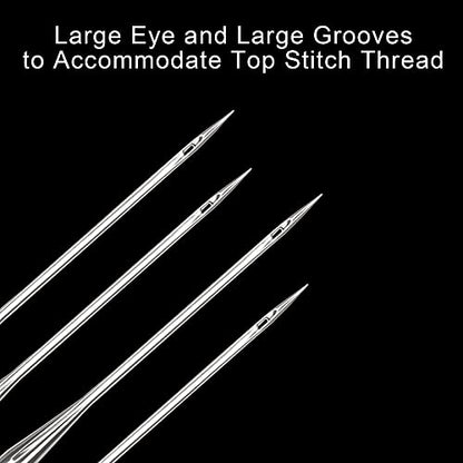 50 Pcs Embroidery Sewing Needles for Brother Machine Needles Size 90 (50 Count)