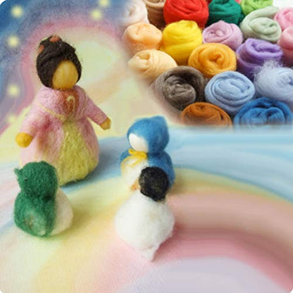 3.53oz Needle Felting Wool Roving Wool for Felting Wool Felting Supplies (3.5 Ounce)