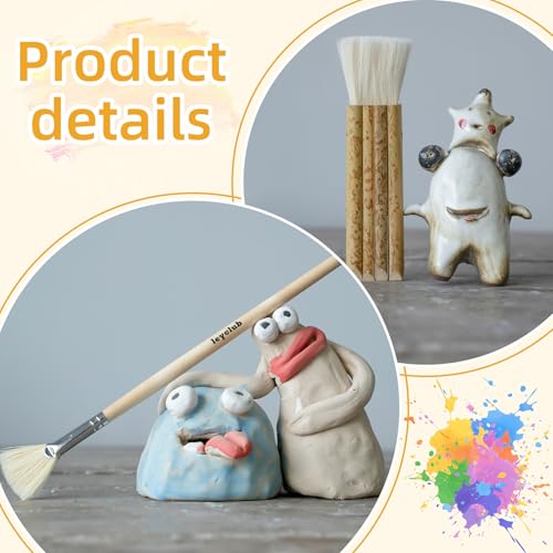 Pottery Glaze Brushes (16 Count)