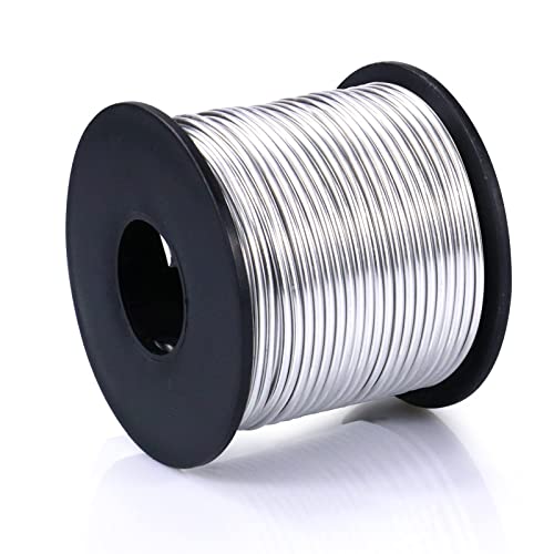 32.8FT 8 Gauge Bendable Silver Aluminum Craft Wire for Jewelry Making Craft (32.8 Foot)