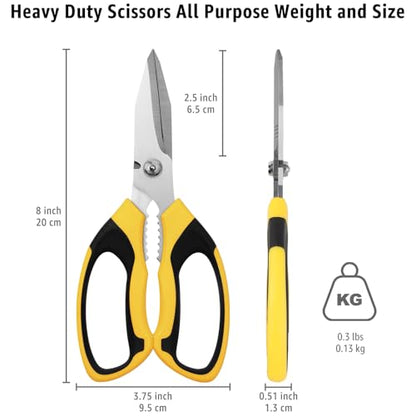 Utility Scissors All Purpose heavy duty 8