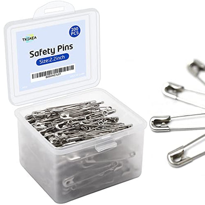 Safety Pins 200Pcs (200 Count)