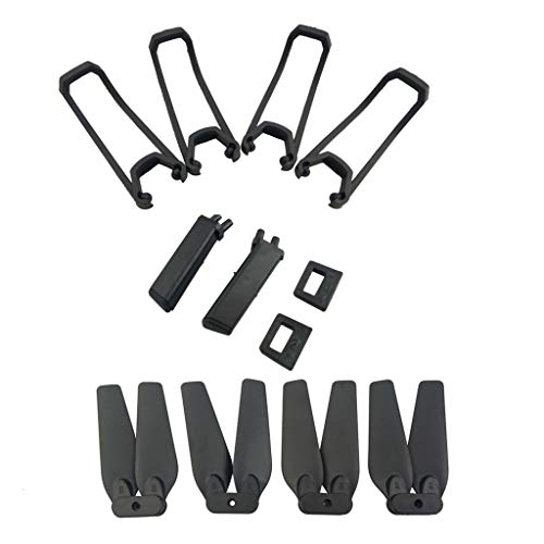 Accessory kit for E58 S168 JY019 Folding Quadcopter Spare Parts Remote Drone Propeller Protective Cover Landing Gear Black
