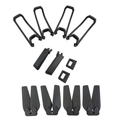 Accessory kit for E58 S168 JY019 Folding Quadcopter Spare Parts Remote Drone Propeller Protective Cover Landing Gear Black