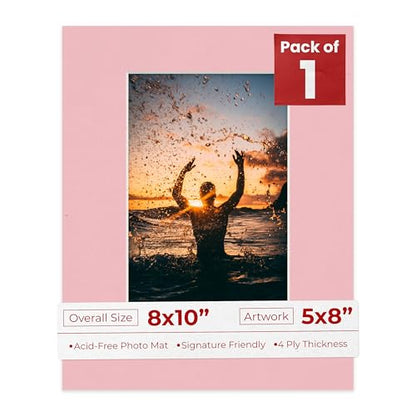 8x10 Mat Bevel Cut for 5x8 Photos