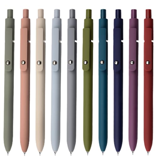 Gel Pens 10 Pcs 0.5mm Fine Point Smooth Writing Pens High