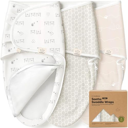 Newborn Swaddles with Zippers (3 Count)
