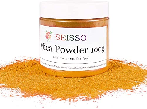 Gold Mica Powder for Epoxy Resin 3.5 oz (3.5 Ounce)