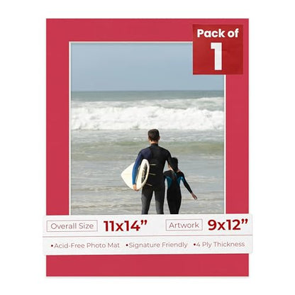 11x14 Mat Bevel Cut for 9x12 Photos