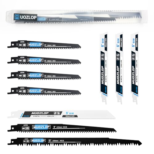 10 Pack Reciprocating Saw Blades Set (10 Count)