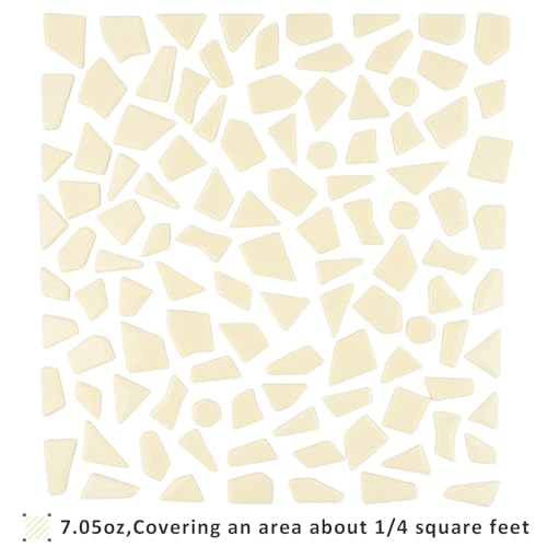 Glass Mosaic Tiles for Crafts Bulk (7.05 Ounce)