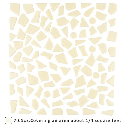 Glass Mosaic Tiles for Crafts Bulk (7.05 Ounce)