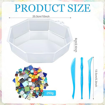 24 Pcs Stepping Stone Kit Includes Concrete Mold (24 Count)