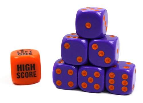 Legendary Twisted Farkel Dice Game for Adults & Families (6 Count)