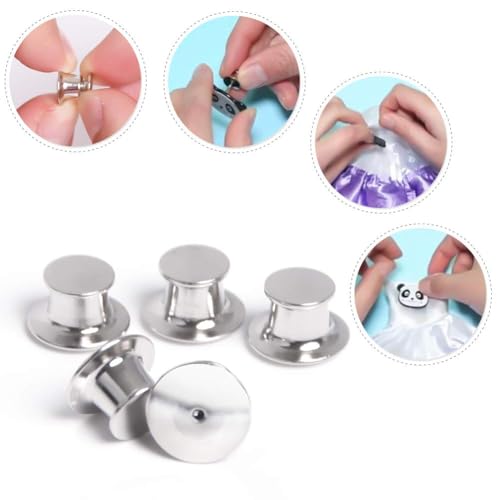 30 Pieces Metal Pin Backs Locking Pin Keepers Locking Clasp (30 Count)