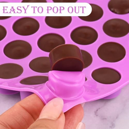 Round Candy Molds Silicone (4 Count)