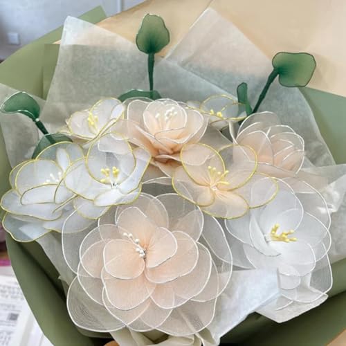 76Yards 26Gauge White Metal Floral Wire Flexible Paddle Florist Garden Wire for Flower Arrangement (228 Foot)
