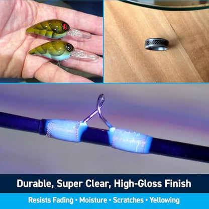 Clear Acrylic UV Resin Kit with UV Cure Light (7 Ounce)