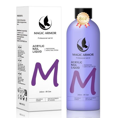 8FL.OZ Acrylic Liquid Monomer Acrylic Nail Liquid Non (8 Fl Oz)