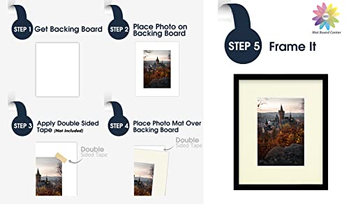 Mat Board Center 10 Pack 8x10 Photo Mats for 5x7 Picture