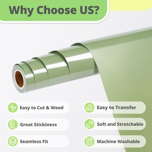 Khaki Green HTV Vinyl Roll