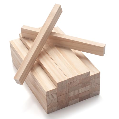 Wood Strips Slats Wooden Sticks for Crafts 3 (30 Count)