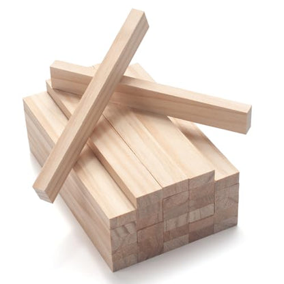 Wood Strips Slats Wooden Sticks for Crafts 3 (30 Count)