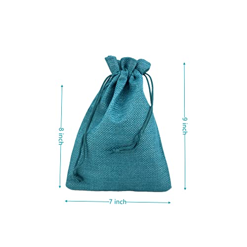 Pack of 25 Burlap Gift Bags with Drawstring Linen Jewelry Pouches Wedding Hessian Jute Bags for Birthday Jewelry and Treat Pouches Party Wedding Favors Gift Art and DIY Craft