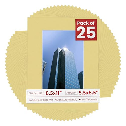 5.5x8.5 Mat for 8.5x11 Frame (25 Count)