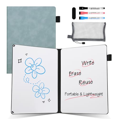 Portable Dry Erase Whiteboard Notebook