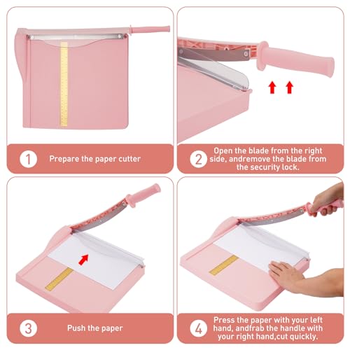 Paper Cutter Paper Slicer with Safety Guard and Blade Lock