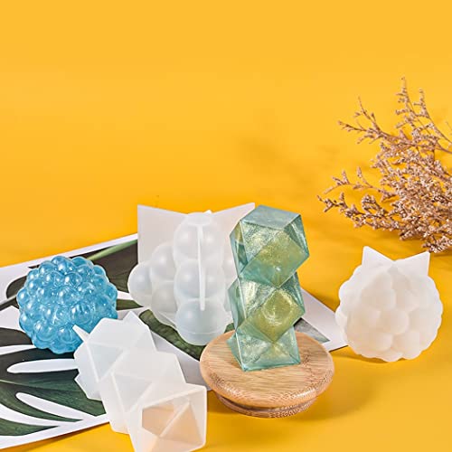 10 Pcs Geometric Candle Mold (10 Count)