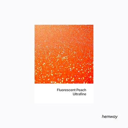 Resin Glitter Fluorescent Peach 100g Ultrafine (3.5274 Ounce)