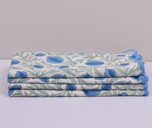 Hand Block Print Cloth Napkins (4 Count)