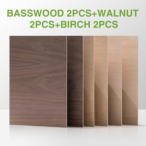 6 Pack Laser Wood Sheets 1 (8 Sq Ft)