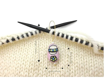 Knitting and Crochet Stitch Markers 4 PCS in One Case