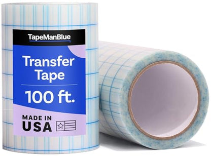 6" x 100' Roll of Clear Transfer Tape for Vinyl (100 Foot)