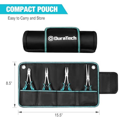 4PCS Long Reach Pliers Set with Pouch (4 Count)