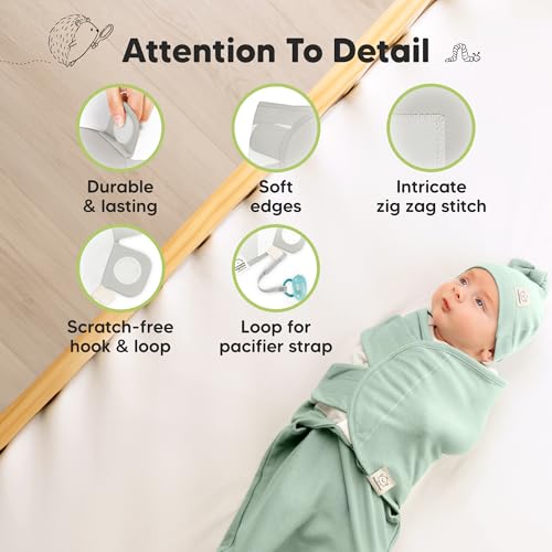 3pk Organic Swaddles for Newborns Girls (3 Count)
